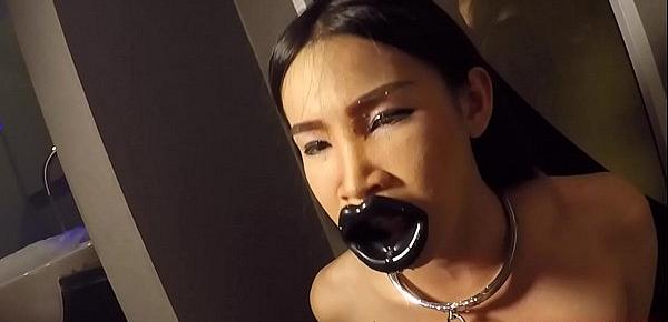  Ladyboy Donut Pissed On And Mouth Fucked